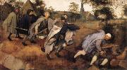 BRUEGEL, Pieter the Elder Parable of the Blind Leading the Blind oil painting reproduction